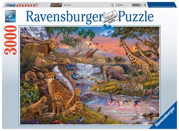 Animal Kingdom, 80 cm x 121 cm, 3000 vnt. Ravensburger dėlionė