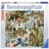17068, 121 cm x 80 cm, 3000 vnt. Ravensburger dėlionė