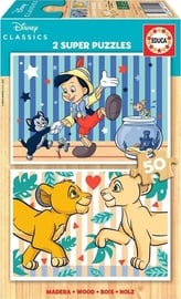 Medinė Disney Classics 19290, 18 cm x 26 cm, 100 vnt. Educa dėlionė