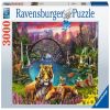 Tiger In Paradise Lagoon 167197, 80 cm x 121 cm, 3000 vnt. Ravensburger dėlionė