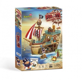 3D dėlionė Pirates 10829898, 42.8 cm x 16.7 cm, 157 vnt. Cubicfun dėlionė
