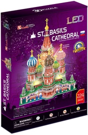 3D dėlionė St.Basils Cathedral L519H, 29 cm x 25 cm, 224 vnt. Cubicfun dėlionė