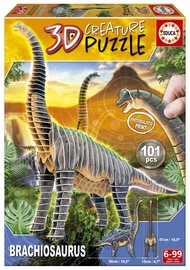 3D dėlionė Brachiosaurus 19383, 50 cm x 12 cm, 101 vnt. Educa dėlionė