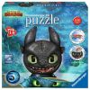3D dėlionė How To Train Your Dragon: The Hidden World 11145, 13 cm x 13 cm, 72 vnt. Ravensburger dėlionė