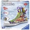 3D dėlionė Sneaker Graffiti 180pcs, 21 cm x 12 cm, 108 vnt. Ravensburger dėlionė