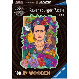 Medinė Frida Kahlo, 39 cm x 27 cm, 300 vnt. Ravensburger dėlionė