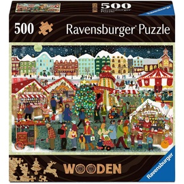 Medinė Christmas Market, 500 vnt. Ravensburger dėlionė