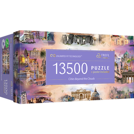 Prime Cities 81030, 137.6 cm x 198.6 cm, 13500 vnt. Trefl dėlionė