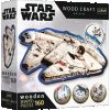Medinė Millennium Falcon, 160 vnt. Trefl dėlionė