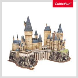 3D dėlionė Harry Potter Hogwarts Castle, 30.5 cm x 23 cm, 197 vnt. Cubicfun dėlionė