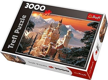 Neuschwanstein castle winter 33025, 3000 vnt. Trefl dėlionė