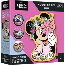 Medinė Minnie, 22 cm x 17 cm, 50 vnt. Trefl dėlionė