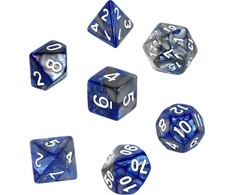 REBEL RPG kauliukų rinkinys - Dviejų spalvų - Mėlyna ir Pilka