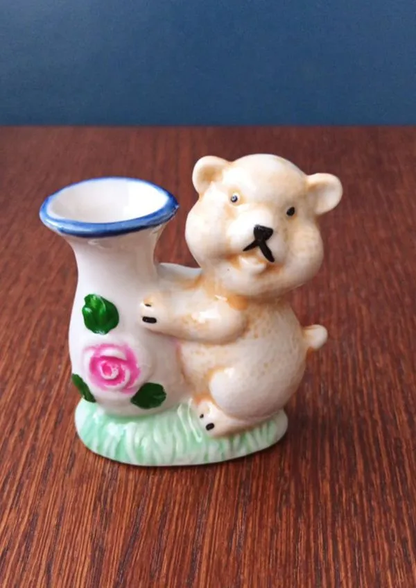 Dekoratyvinė figūrėlė su meškiuku, 7cm aukštis