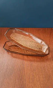 Stiklinės serviravimo lėkštutės, 2vnt., Neman