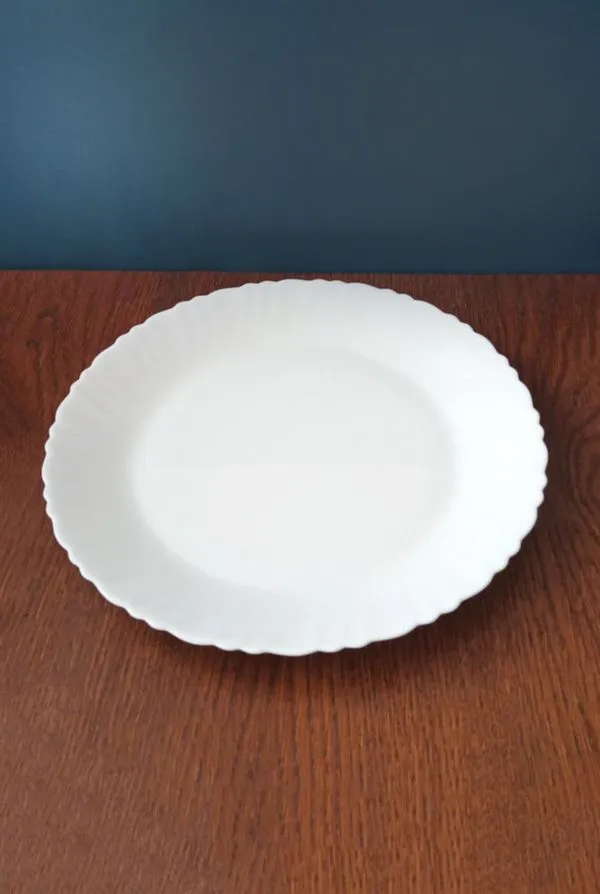 Didelė balta lėkštė, 30cm