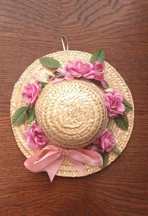 Skrybėlaitė šiaudinė, vaikiška, 40-41cm apimtis