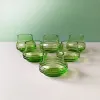 Žalio stiklo taurelės, 80-90ml, 6vnt.